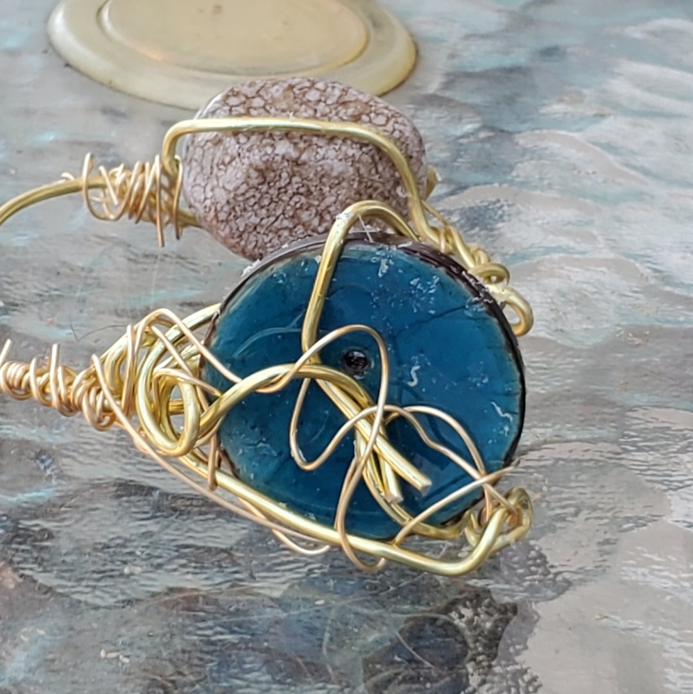 Memory wire stone jewelry set